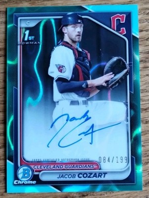 2024 Bowman Draft - 1st Bowman Chrome Jacob Cozart Auto #CPA-JCO Aqua /199 (RC)