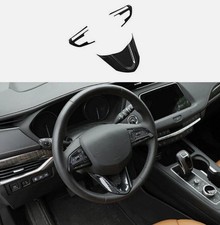 New For Cadillac CT5 2020-25 ABS Carbon Fiber Steering Wheel Button Frame Cover