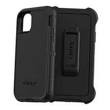 iPhone 11 Case - Rugged  Durable, with Port Solid Black Defender Series