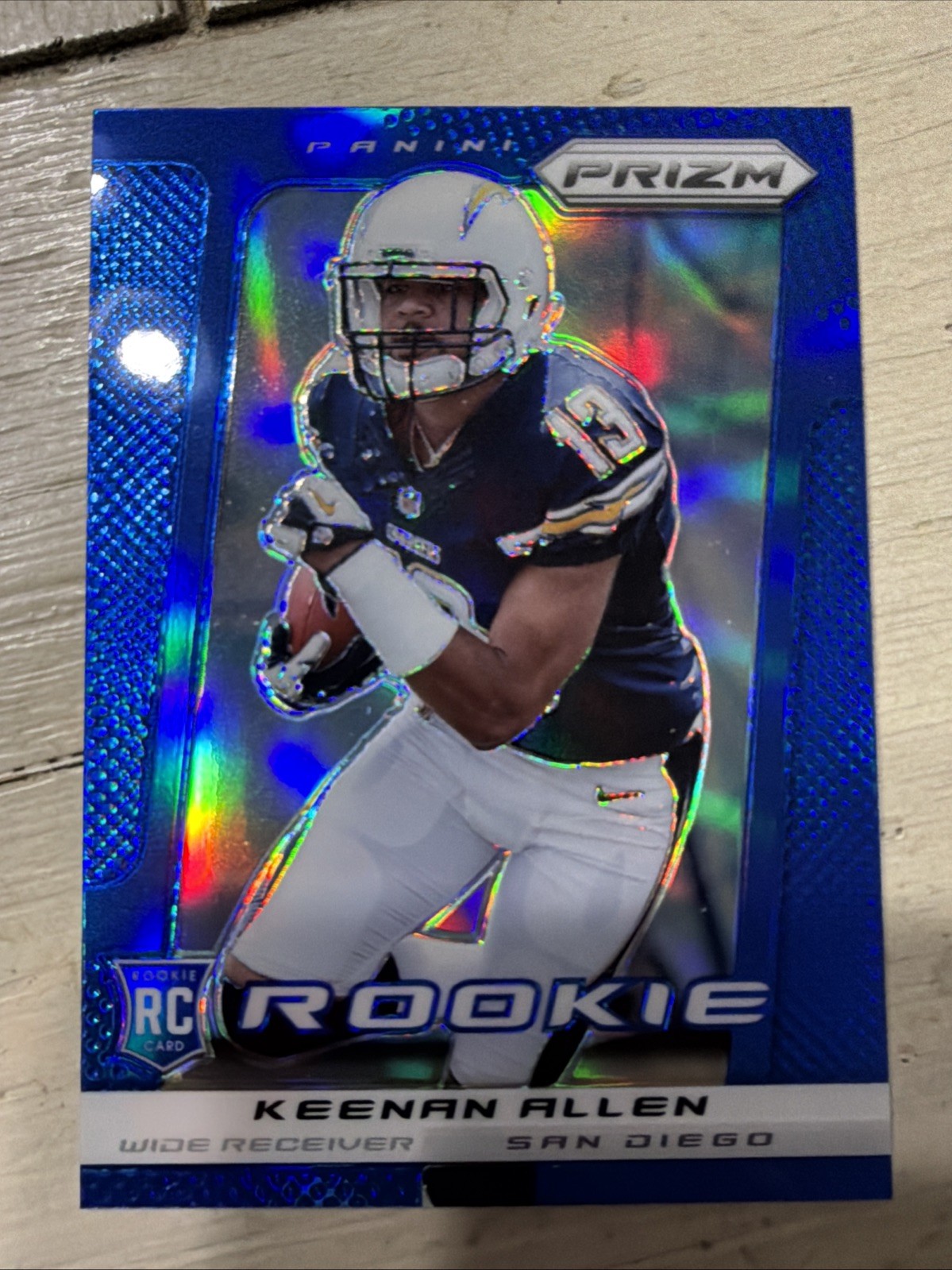 2013 Panini Prizm Rookie Wal-Mart Blue Prizm Keenan Allen #252 Rookie Card