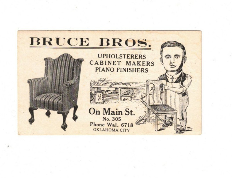 Ephemera/Advertising/Bruce Brothers/Oklahoma City/Oklahoma/Nice graphics/1910-20
