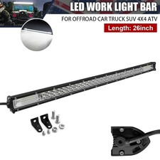 26in LED Work Light Bar Flood Spot Lights Driving Lamp Offroad Car Truck ATV SUV