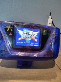 Sega GameGear Retrosix Clean Screen Totally Upgraded. See Pictures. READ
