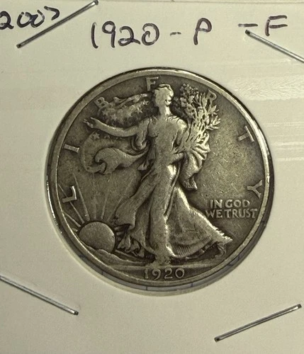 New Listing1920 P F (Fine) Walking Liberty Silver Half Dollar