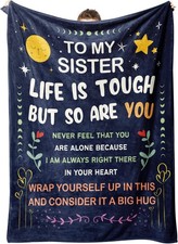 Niyewsor Sister Gifts on Christmas, Birthday 60x50, Blue