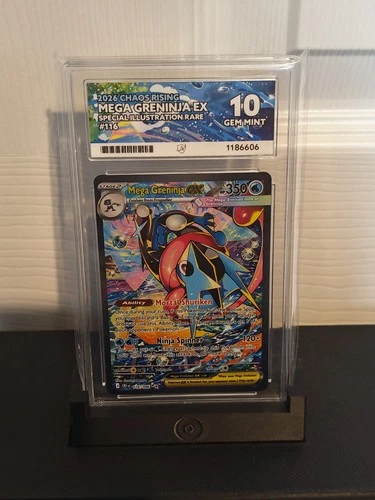 Pokémon TCG Mega Greninja EX 116/086 Chaos Rising SIR Full Art Foil ACE 10