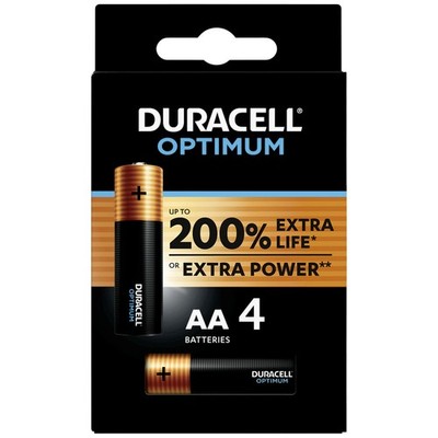 Duracell Optimum Mignon (AA)-Batterie Alkali-Mangan  1.5 V 4 St.