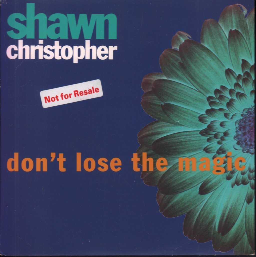 Shawn Christopher Don't Lose the Magic 7"" vinyl UK Arista 1992 paper label with
