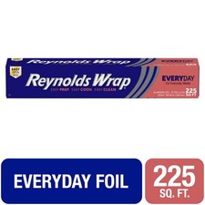 Reynolds Wrap Everyday Strength Aluminum Foil Roll, 12 inches Wide, 225 Total Sq