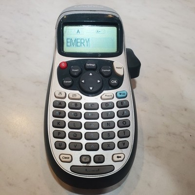 DYMO Portable Printer Handheld Label Maker Black Silver Letratag 50H+