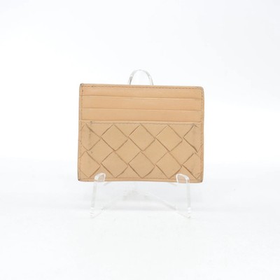 Bottega Veneta, Kartenhalter, Leder, Beige, Sonstiges, 9 cm, 11 #cKD