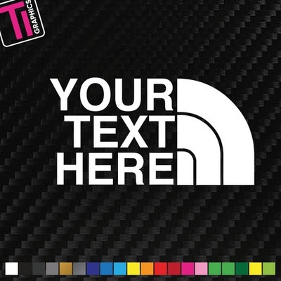 IHR INDIVIDUELLER TEXT Aufkleber Sticker Vinyl Auto Van Fenster Stoßstange Surf - 150 mm