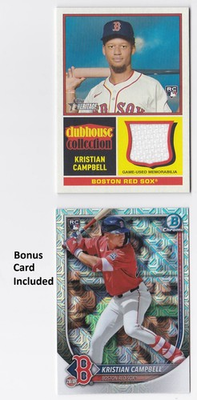 #ad #ad 2025 Topps Heritage Kristian Cambell RC Rookie RELIC #CCR KC Red Sox $12.99