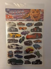 NEW 25 Need 4 Speed Temporary Tattoos Cars Hot Rods Muscle Cars Stock Cars USA
