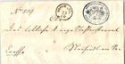 Austria Soldier's Free Mail c1865 Bruck a.d. Leitha to Frankfurt.  Hauptmannscha