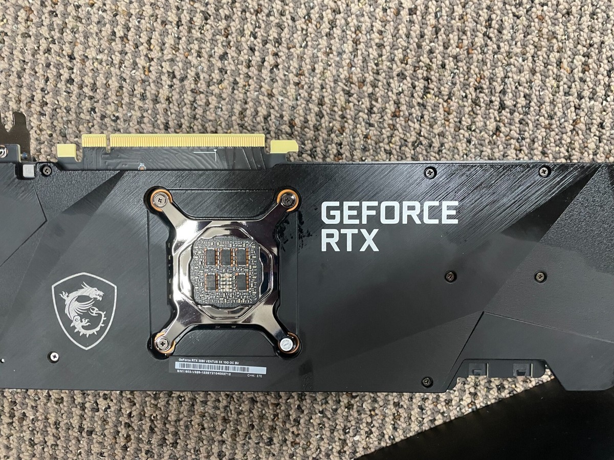 MSI GeForce RTX 3080 Ventus 3X 10G OC 10GB GDDR6X Graphics Card