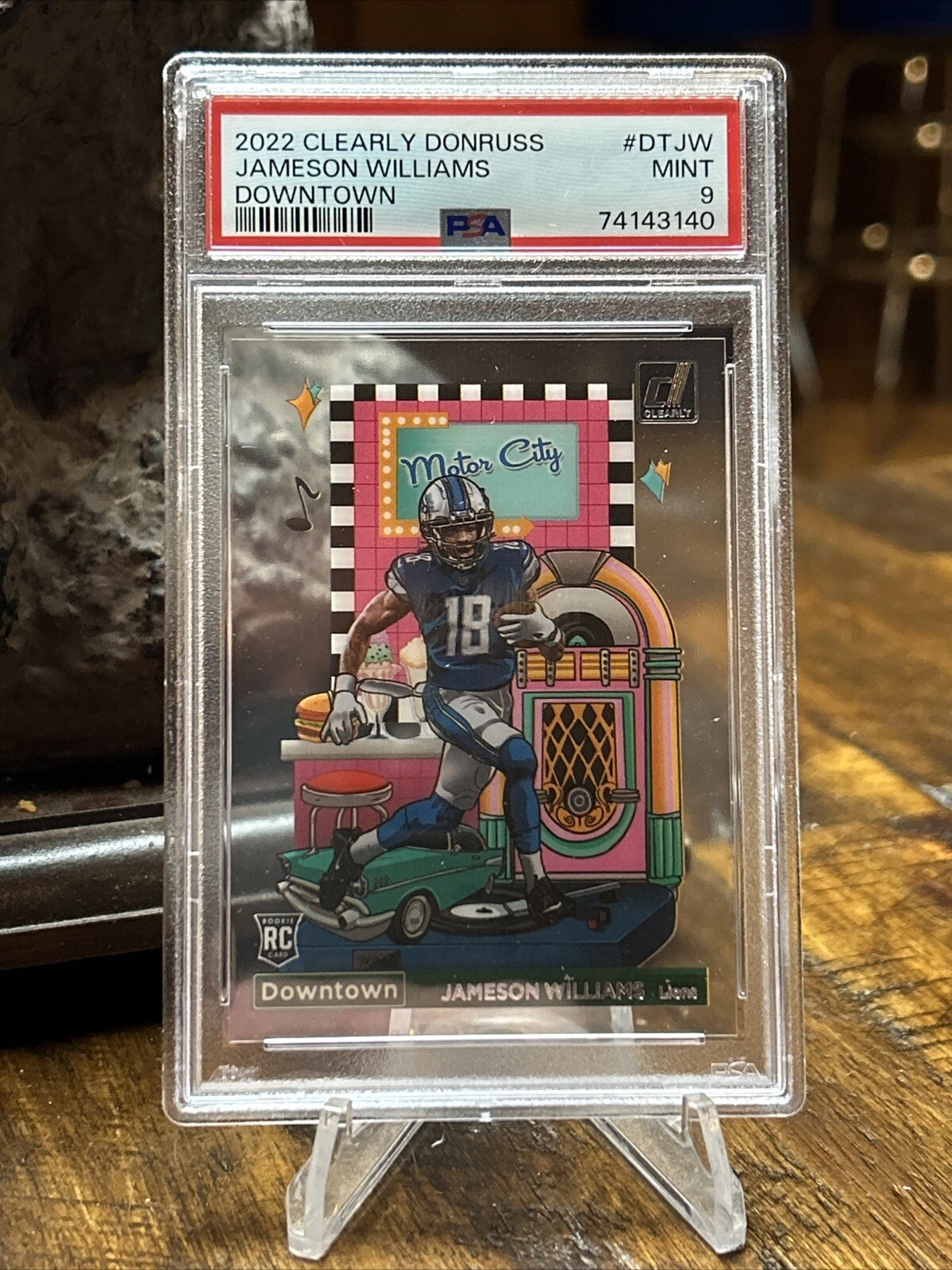 Jameson Williams Panini Clearly Donruss Downtown #DTJW Base