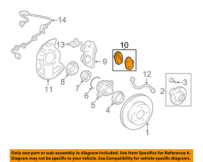 TOYOTA OEM Brake-Front Pads 0446535290