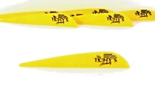 Tonys 3'' Archery Vanes All New Super Wave Vane Yellow 50PK TNYSWVY3343H