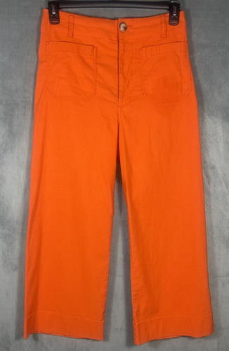 Maeve By Anthropologie The Colette Orange Wide Leg