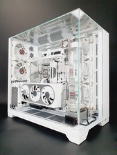 VIXIA CUSTOM WATER COOLED GAMING PC RTX5090 RYZEN 9950X3D DESKTOP WHITE DDR5