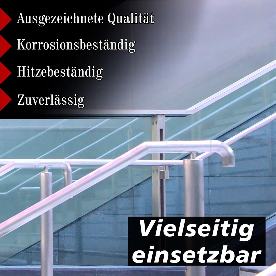 Handlauf Endbogen 90° Steckfitting Geländer Endkappe für Rohr Ø42,4 mm V2A - Bild 4 von 4