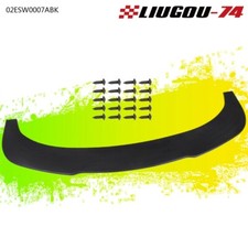 Universal Front Bumper Lip Splitter Chin Spoiler Valance V2 Style Polypropylene Universal Front Bumper Lip Splitter Chin Spoiler Valance V2 Style Polypropylene