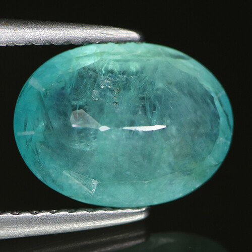 1.82 Ct AAA Fabulous 100% Natural Transparent Bluish Green Grandidierite Oval - Picture 2 of 2