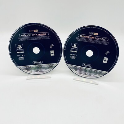Oddworld: Abe's Exoddus Sony Playstation 1 PS1 Spiel Promo CDs