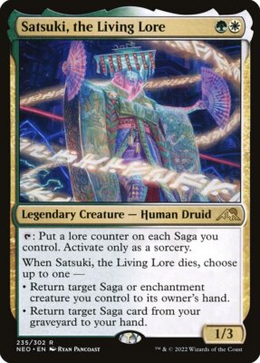Magic the Gathering (mtg): NEO: Satsuki, the Living Lore - Rare