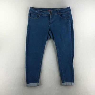 Wax Jeans Womens 20 Cuffed Capri Denim 