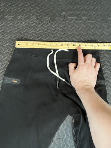 ASRV Men's Jogger Sweatpants SMALL Black Tapered Aesthetic Revolution Zip Pocket - Picture 7 of 11