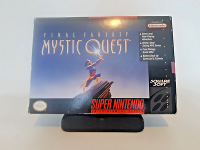 Super Nintendo Final Fantasy : Mystic Quest With Game Box, Manual, Map, Complete