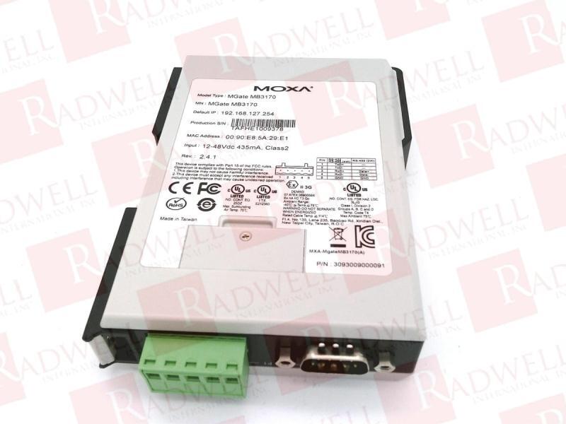 THE MOXA GROUP MGATE MB3170 / MGATEMB3170 (NEW IN BOX) | eBay