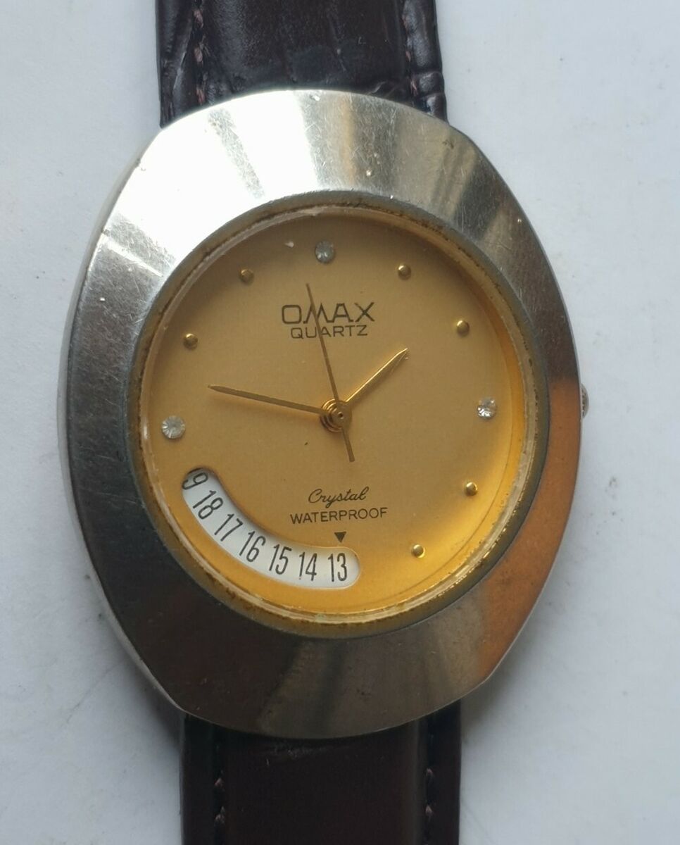 Vintage Omax Crystal 6107AC 18K Gold Plated Watch Battery Vintage Omax Crystal 6107AC 18K Gold Plated Watch Battery