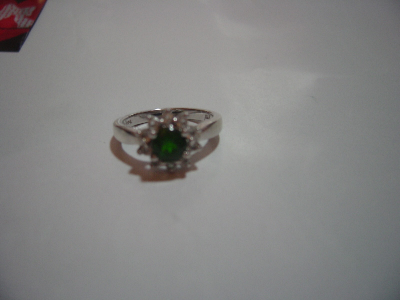 lovley solid Silver Ring-superb genuine chrome di… - image 5