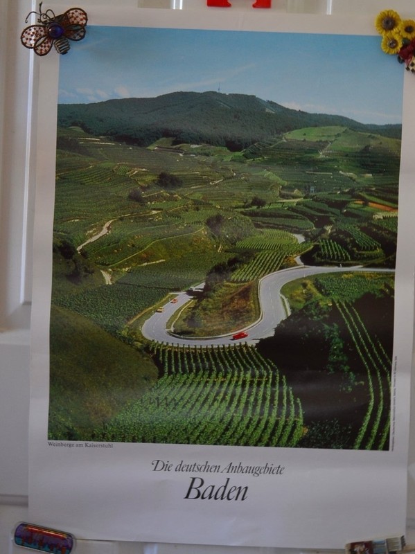 Vintage Wine Poster Die Deutschen Ambaugebiete Baden #19 Advertising 