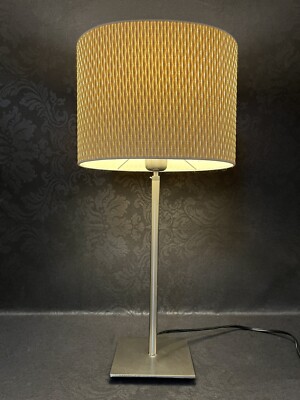 IKEA Alang White Silver Brushed Adjustable Table Lamp Light
