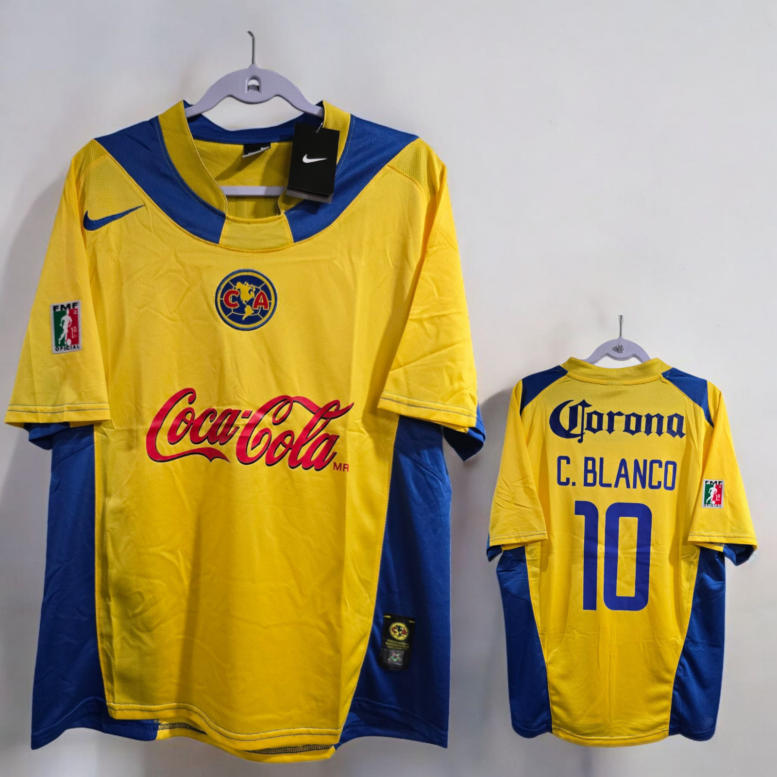 Aguilar del America Home 04/05 - Yellow - C. BLANCO # 10 - XL (Run Small)