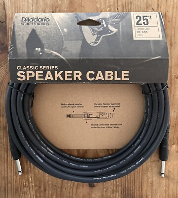 D'Addario Classic Series Speaker Cable - 25'