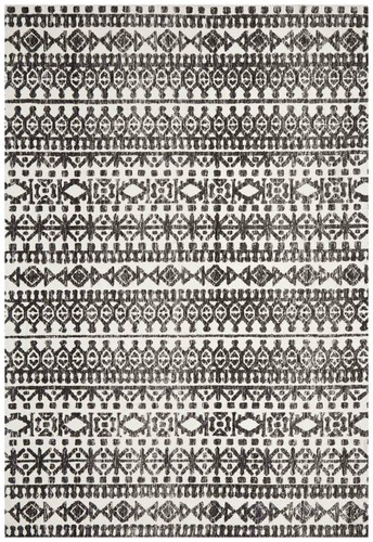 ATACAMA IVORY BLACK NOMADIC TRIBAL TRANSITIONAL FLOOR RUG - 4 Sizes **NEW** - Picture 2 of 40
