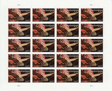 Mississippi Statehood Sheet of Twenty Current Rate Postage Stamps Scott 5190