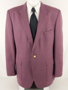 46L-Mauve-Purple-Wool-Poly-Birdseye-2-Gold-Button-Lined-Vented-Sport-Coat-Blazer