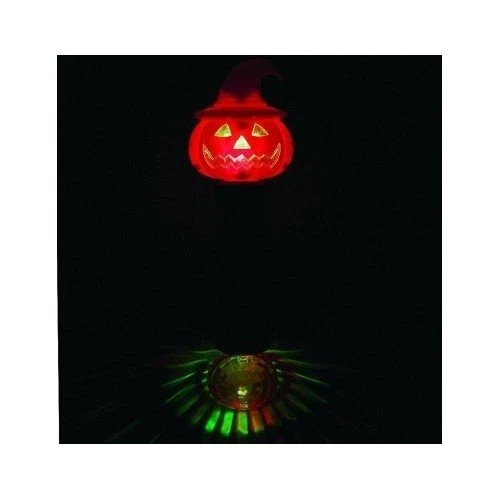 2 varitas intermitentes que brillan en la oscuridad naranja calabaza niños fiesta juguete divertido Foto 3 de 4