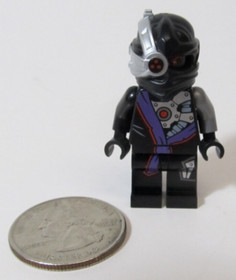 Lego NINJAGO Ninjacopter Mini Nindroid Warrior Figure  #70724 Black Helmet