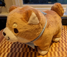 SK Japan Faithful Brown Chuken Mochi Shiba Inu Dog Apron 9  Plush Toreba Doge