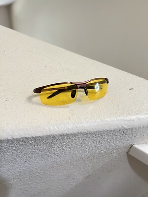 BLUPOND Knight Visor Glasses for Driving  Yellow Tint Anti Glare for Nighttime