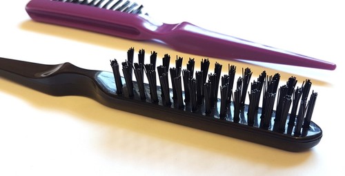 BLACK or PURPLE Backcombing Brush Nylon Bristle Back Combing Brush BOX OF 36 - Picture 4 of 12
