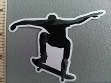 SALE New Black Cool Skater Skating Skateboard Silhouette Decal Sticker Car Truck