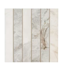 MSI Arabescato Venato Stacked 12 in x 12 in Honed Marble Mosaic Floor Wall Tile